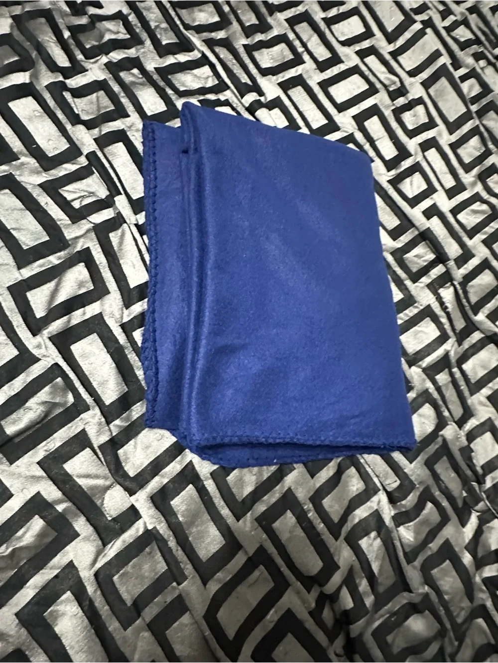 Soft Blue Microfiber Bedding Blanket - Deep Blue